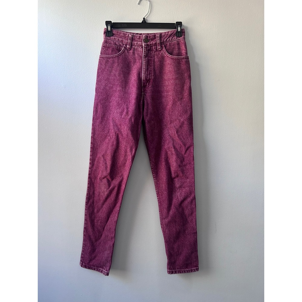 Vintage 80s Guess Jeans Georges Marciano Acid Wash High Rise Slim Leg 27 USA